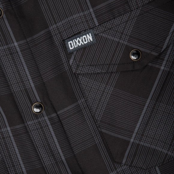 Dixxon - Murphy Bamboo Long Sleeve Shirt - Black & Gray Plaid - Men's 3XL - Picture 6 of 7